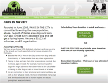 Tablet Screenshot of donationsforpaws.org